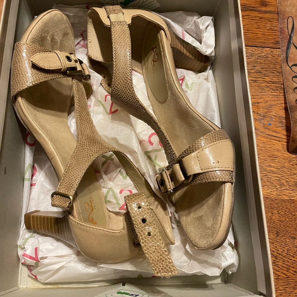 Aerosoles Snakeskin heeled Sandals